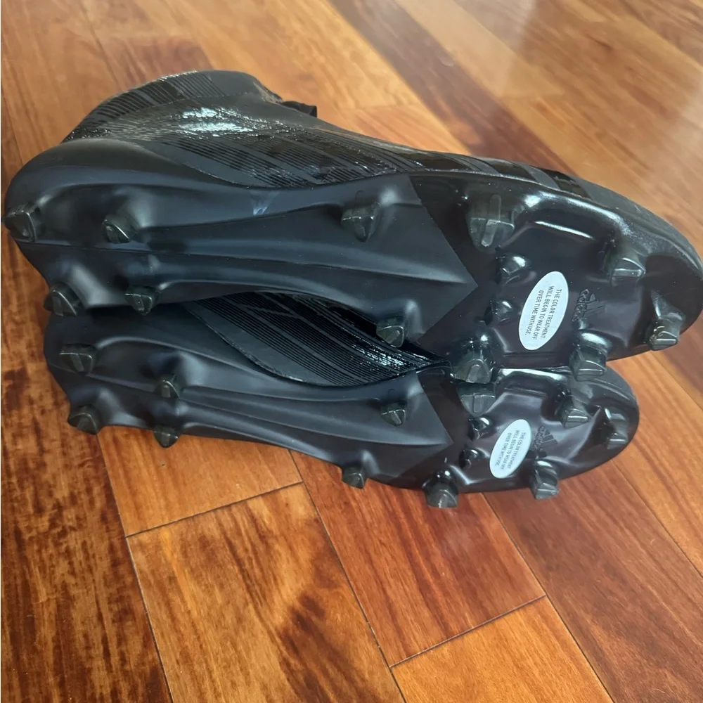 Adidas Black adizero 5-star 2.0 football cleats